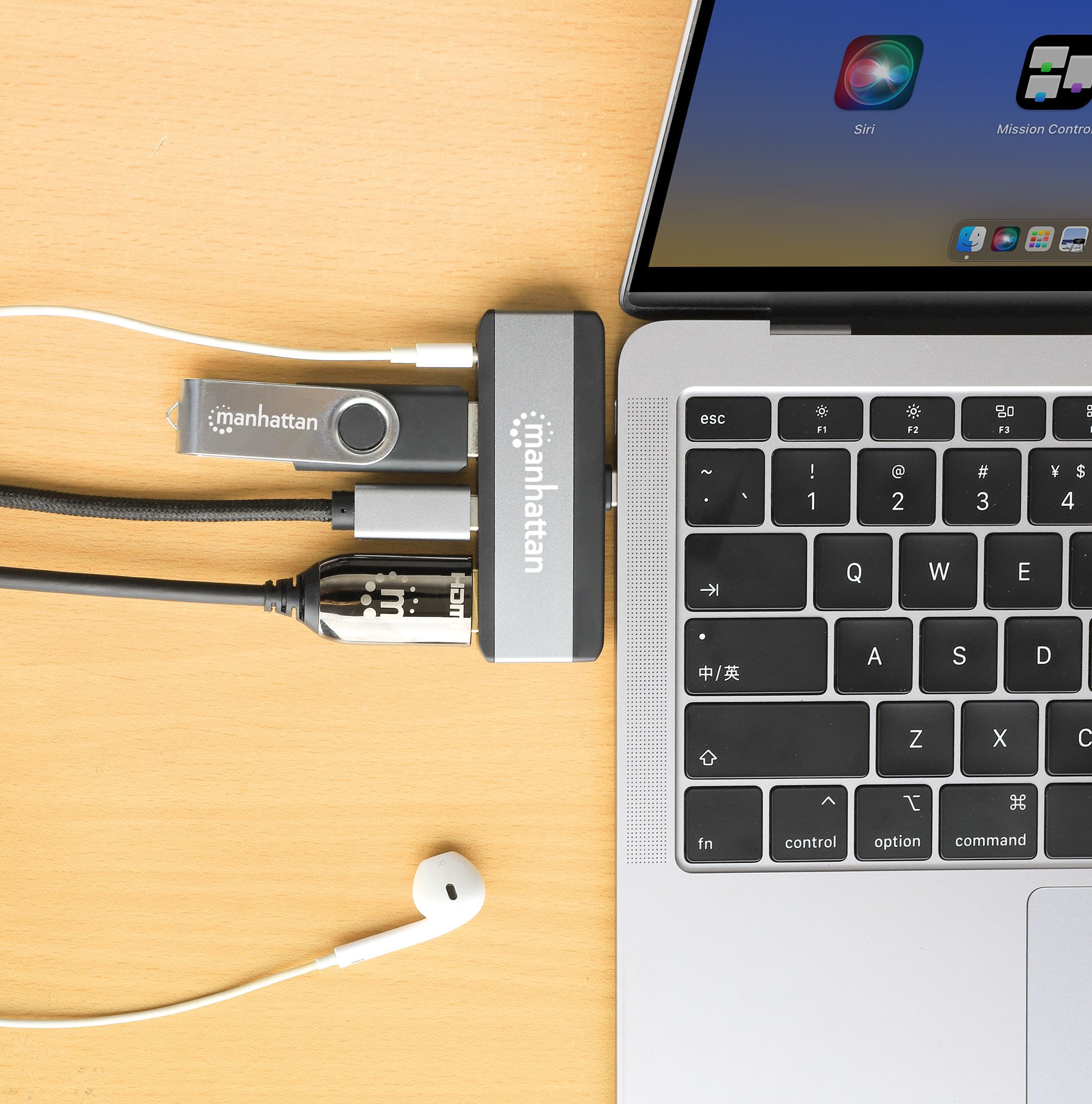 Docking Station da Viaggio USB-C™ PD a HDMI 4 in 1 MANHATTAN - immagine 3
