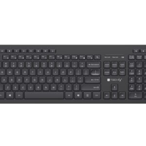 Tastiera Wireless Layout Americano Nero TECHLY