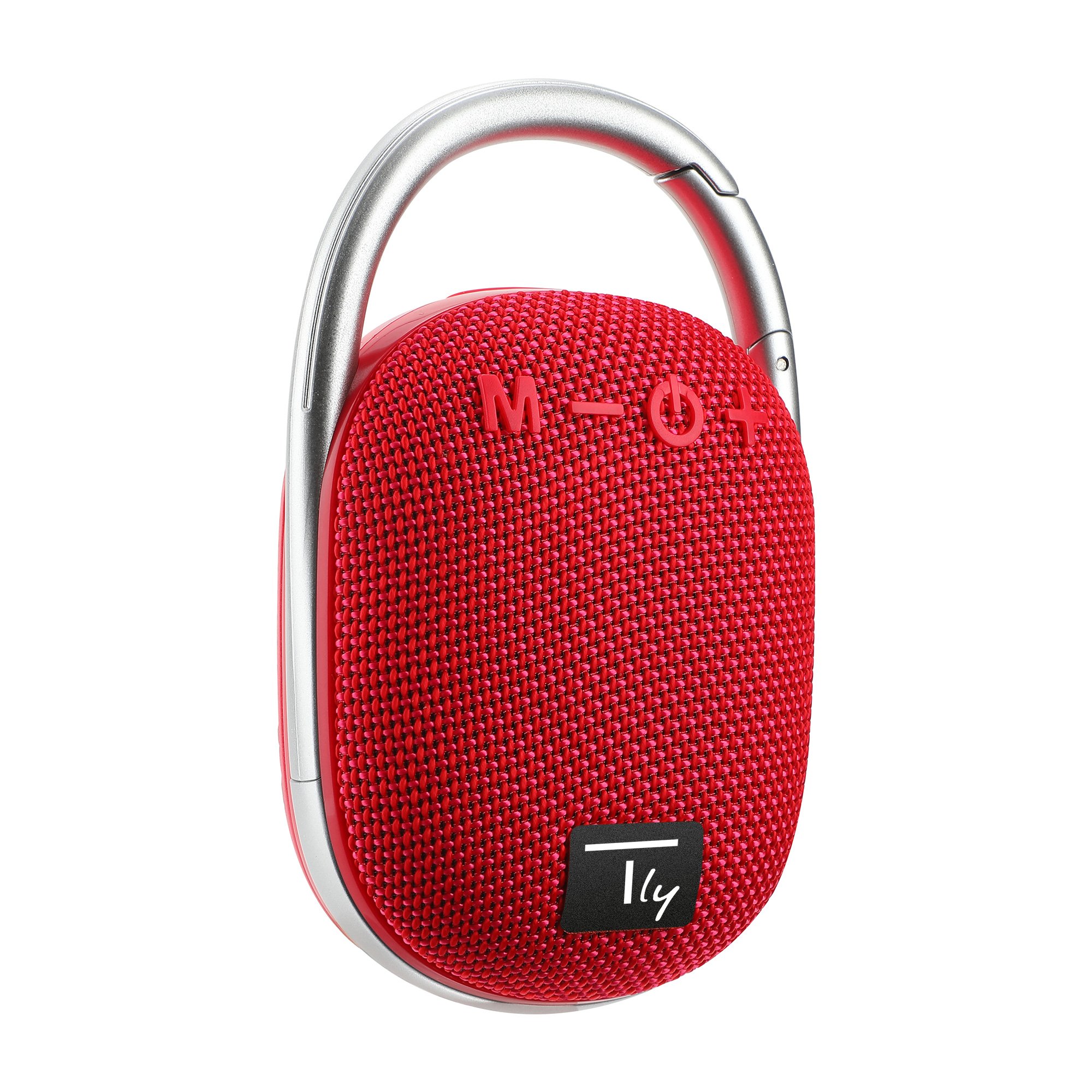 Mini Altoparlante Wireless BT V5.3 Speaker Luce LED Vivavoce TF USB Rosso TECHLY
