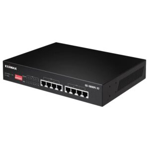 Switch PoE+ Gigabit Ethernet 8 Porte a Lungo Raggio con Switch DIP, GS-1008PL V2 EDIMAX