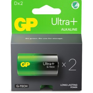 Blister 2 Batterie Torcia D GP Ultra Plus GP BATTERIES