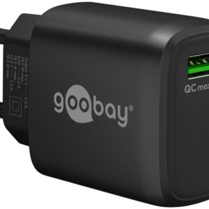 Caricabatterie Ricarica Rapida USB QC 3.0 (18 W) Nero GOOBAY