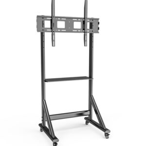 Supporto da Pavimento TV LCD/LED 55-100'' Altezza Regolabile con Mensola TECHLY