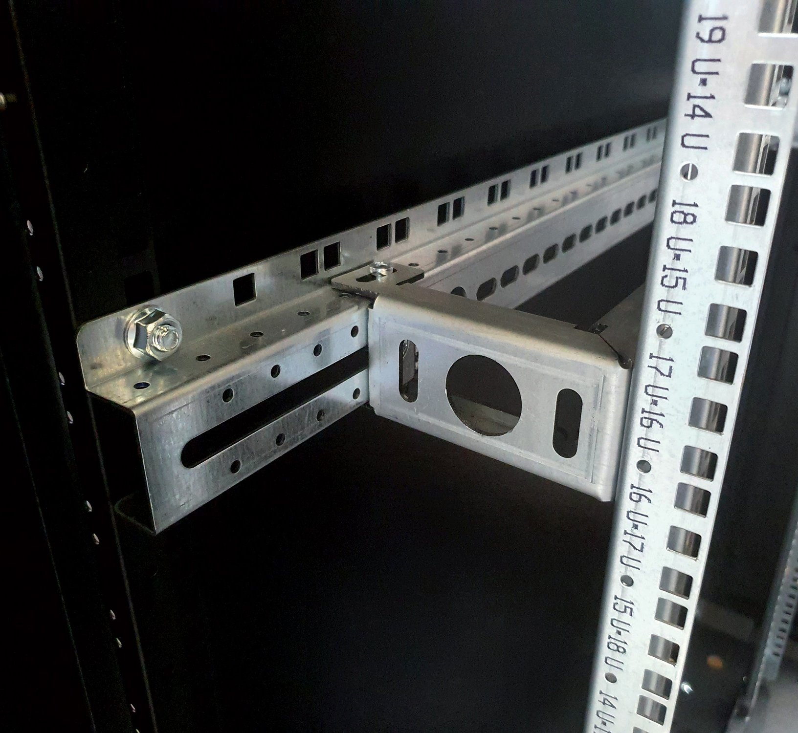 Armadio Rack 19'' 600x800 12 Unità Nero da sotto-scrivania serie Evolution TECHLY PROFESSIONAL - immagine 3