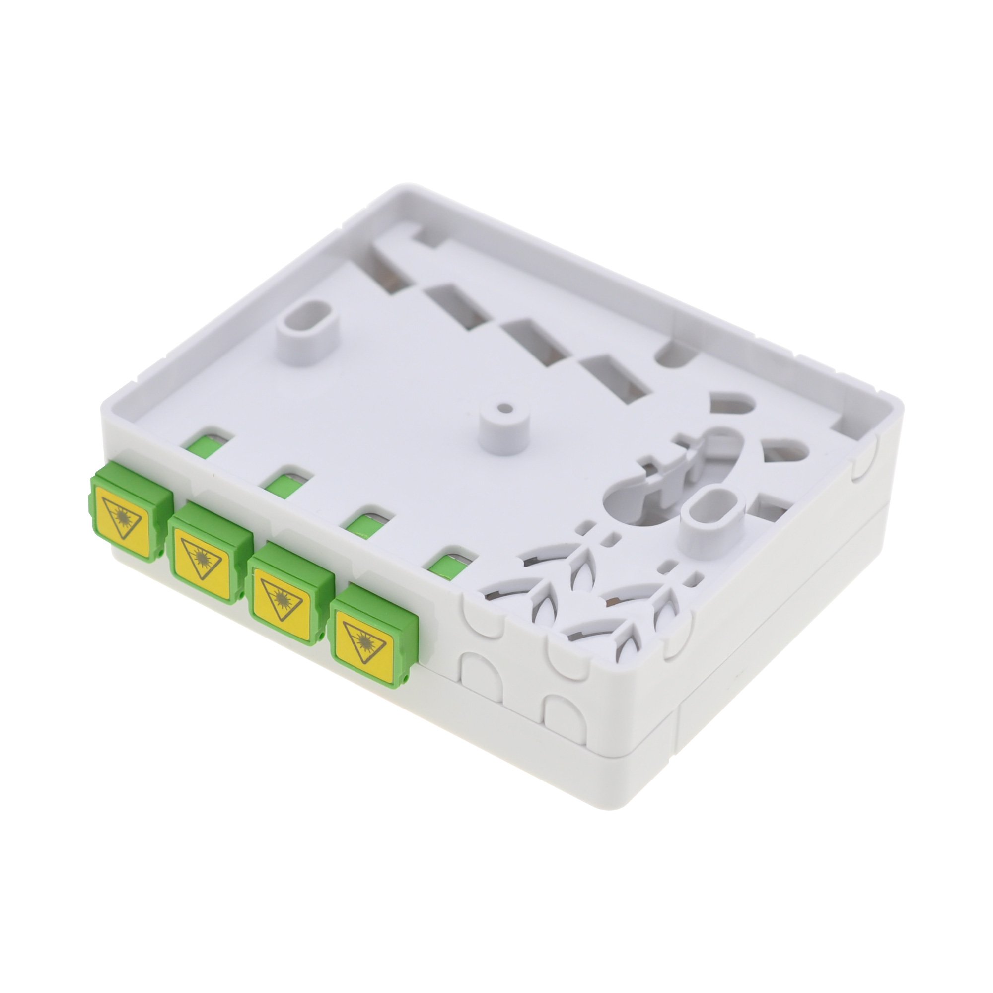Scatola di Terminazione Ottica di Appartamento (STOA) FTTH per 4 fibre SC-APC a muro o guida Din TECHLY PROFESSIONAL - immagine 3