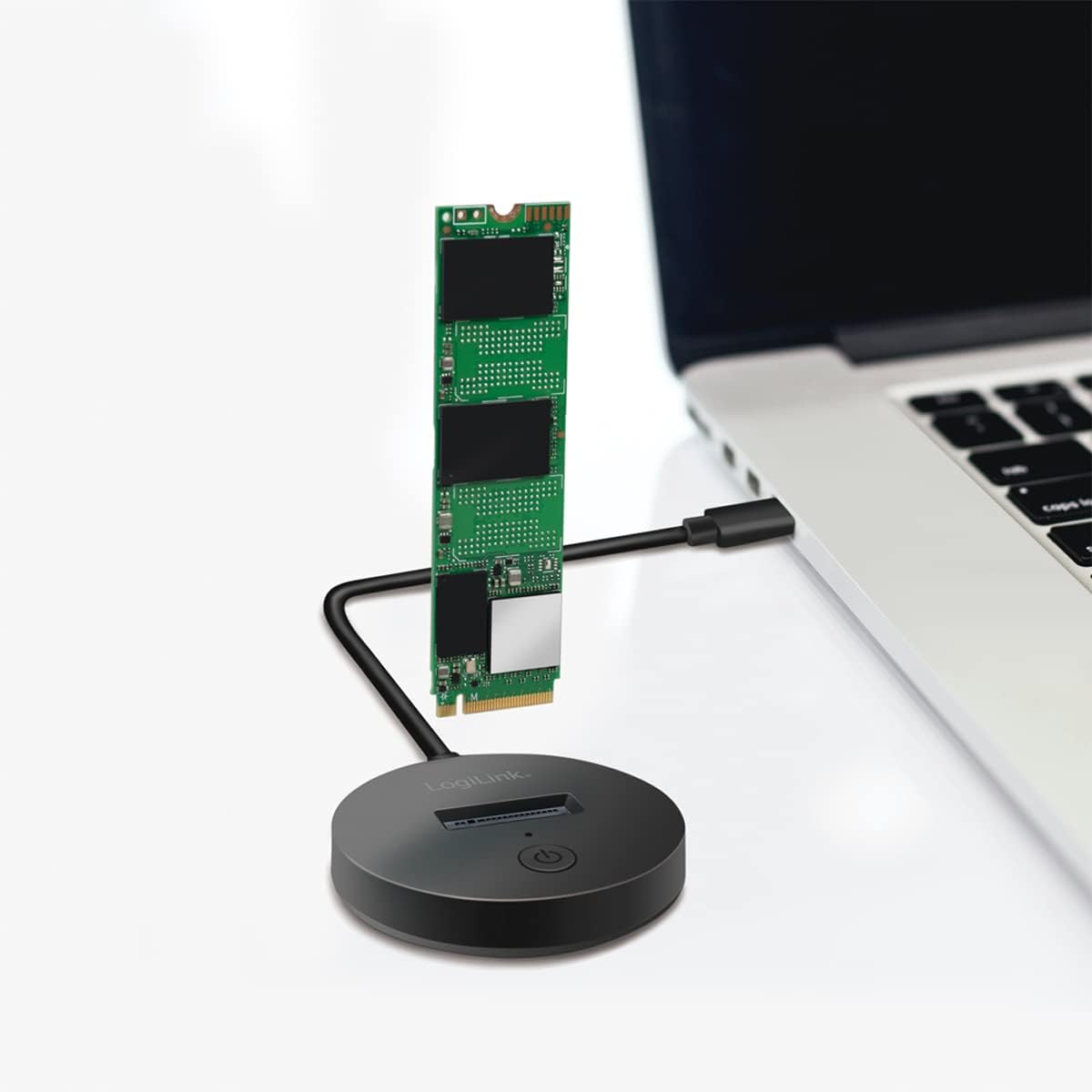 Adattatore USB-C™ 3.2 Quickport per SSD M.2 NVMe (PCIe) e SATA (NGFF) LOGILINK - immagine 2