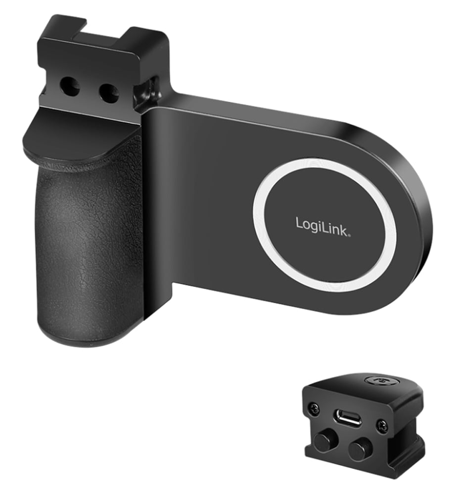 Impugnatura Magnetica per Smartphone con Telecomando Wireless e Luce a 3 Livelli di Luminosità LOGILINK - immagine 2