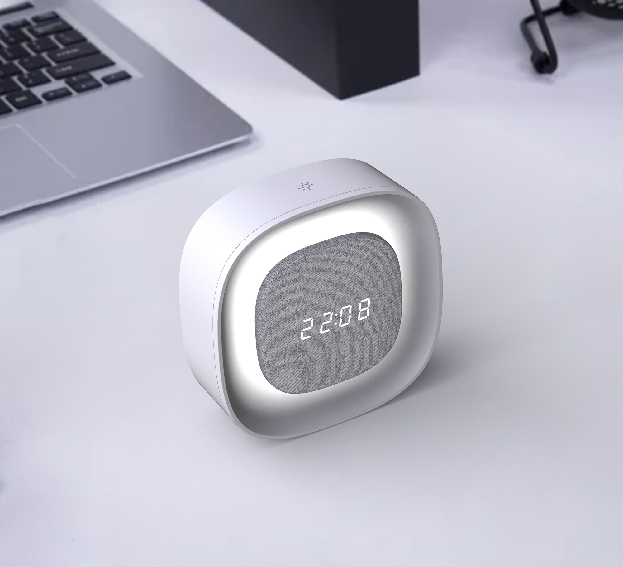 Sveglia Wireless Multifunzione con Luce Notturna Regolabile TECHLY - immagine 3