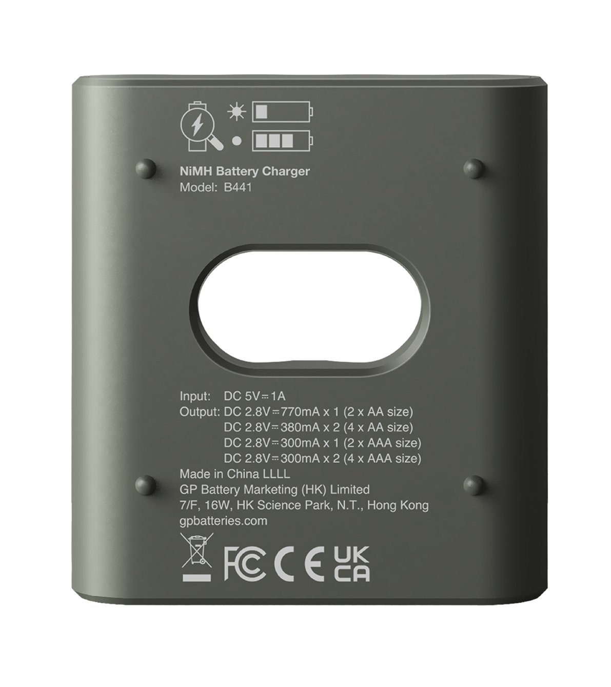 Caricabatterie per AA e AAA senza Batterie GP BATTERIES - immagine 3