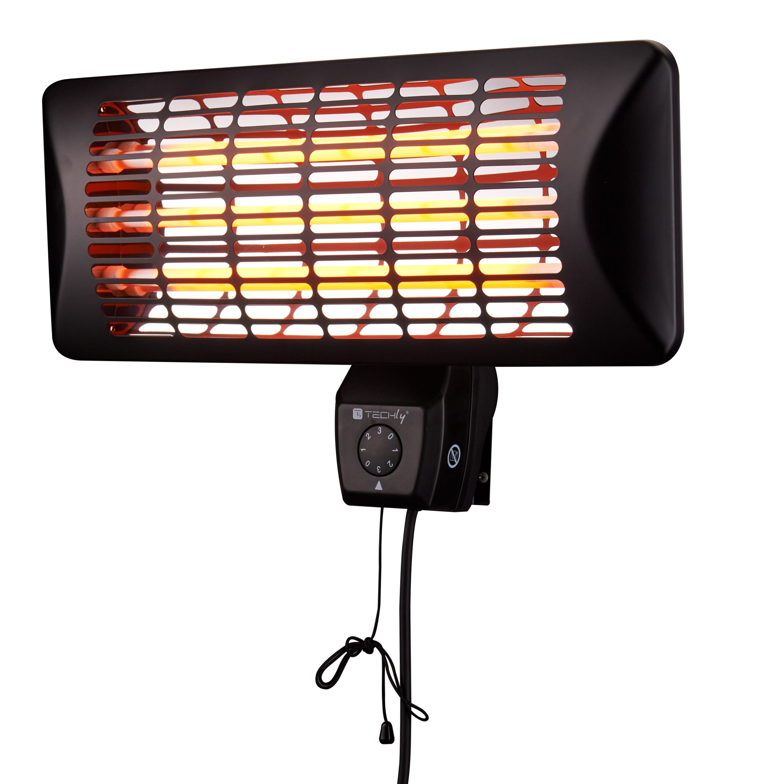Stufetta da Parete al Quarzo per Interno Esterno IP24 2400W TECHLY - immagine 3