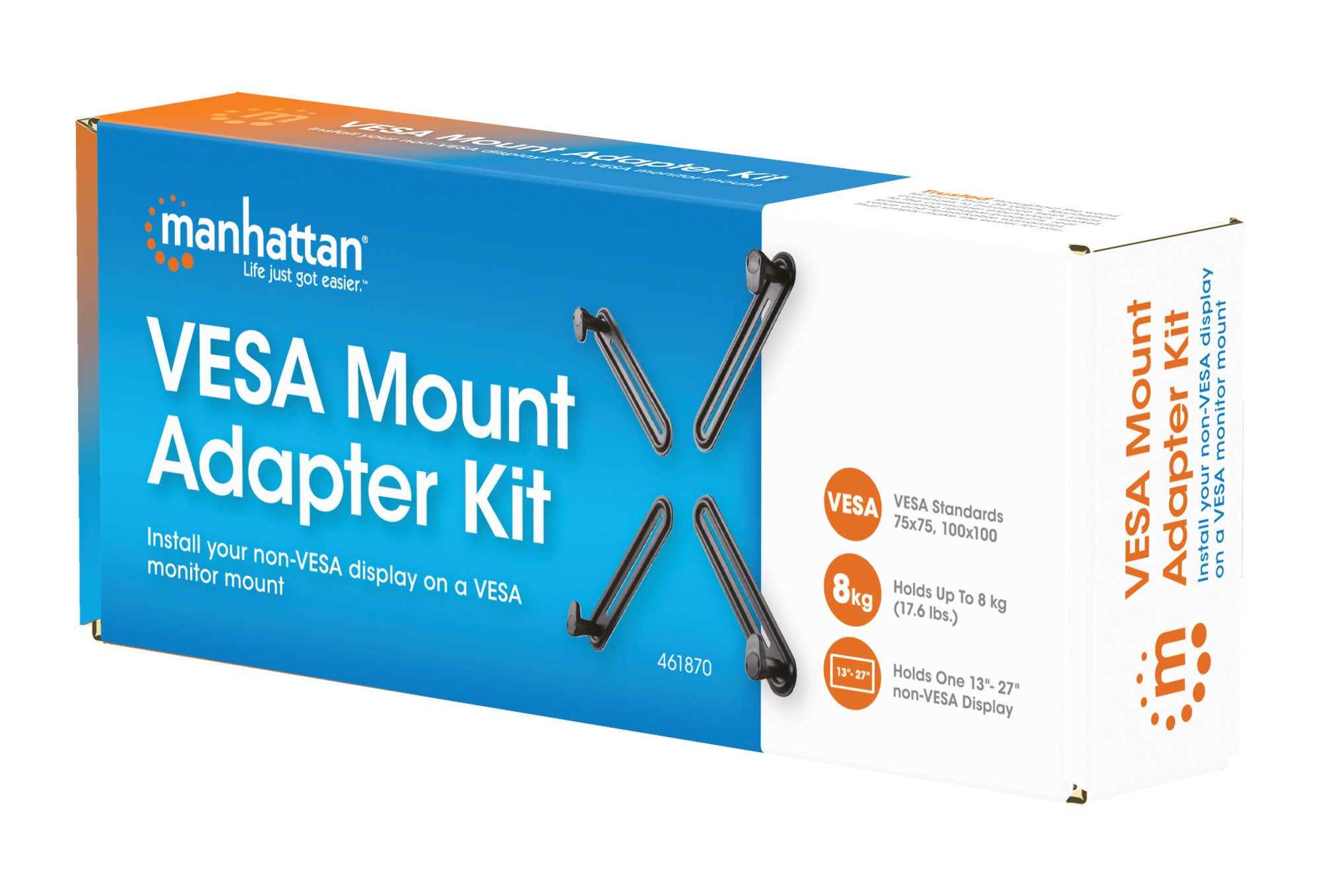 Kit Adattatore di Montaggio Non VESA per Monitor 13-27'' MANHATTAN - immagine 2