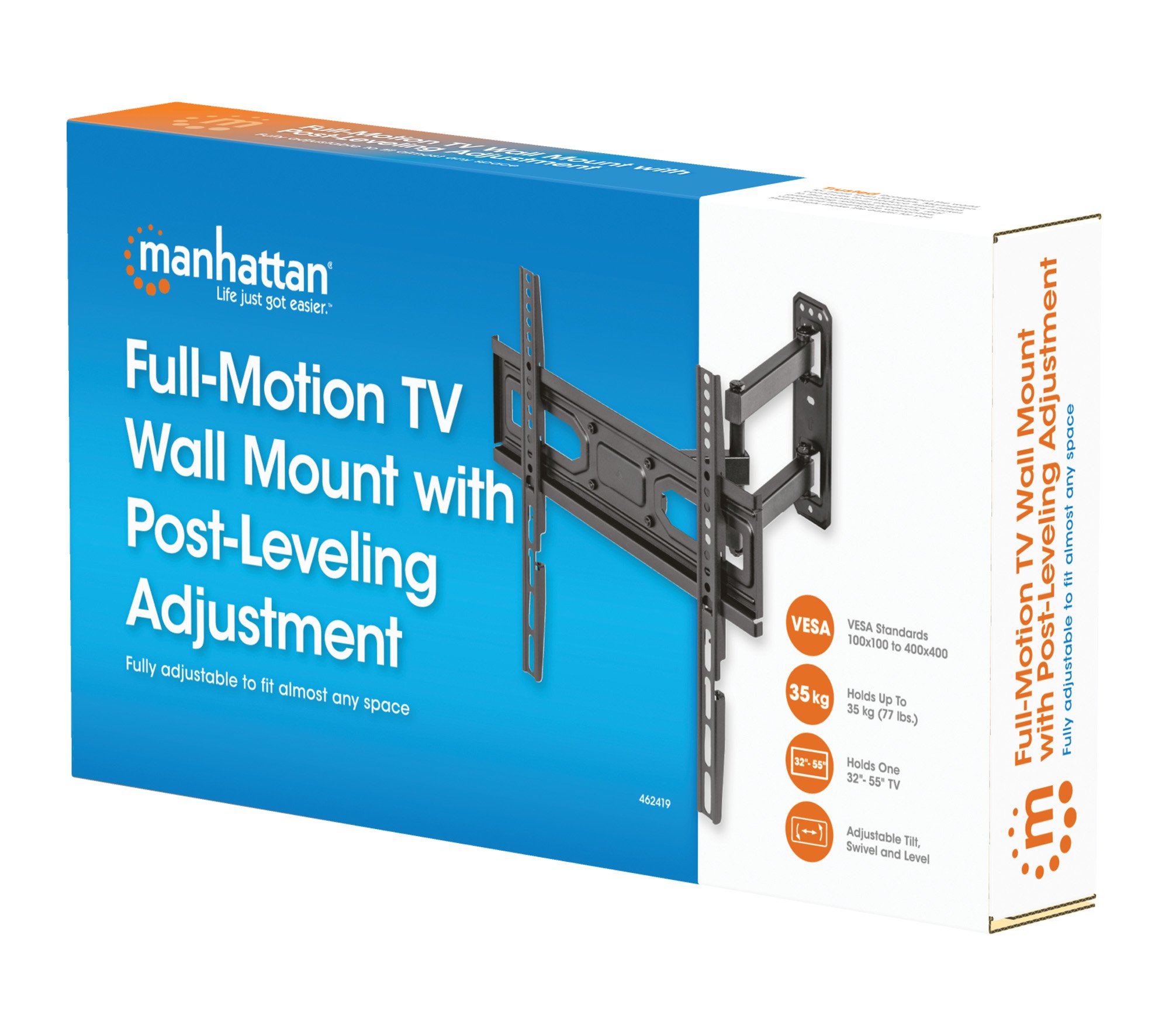 Staffa a Muro per TV LED LCD 32-55'' Full Motion MANHATTAN - immagine 3