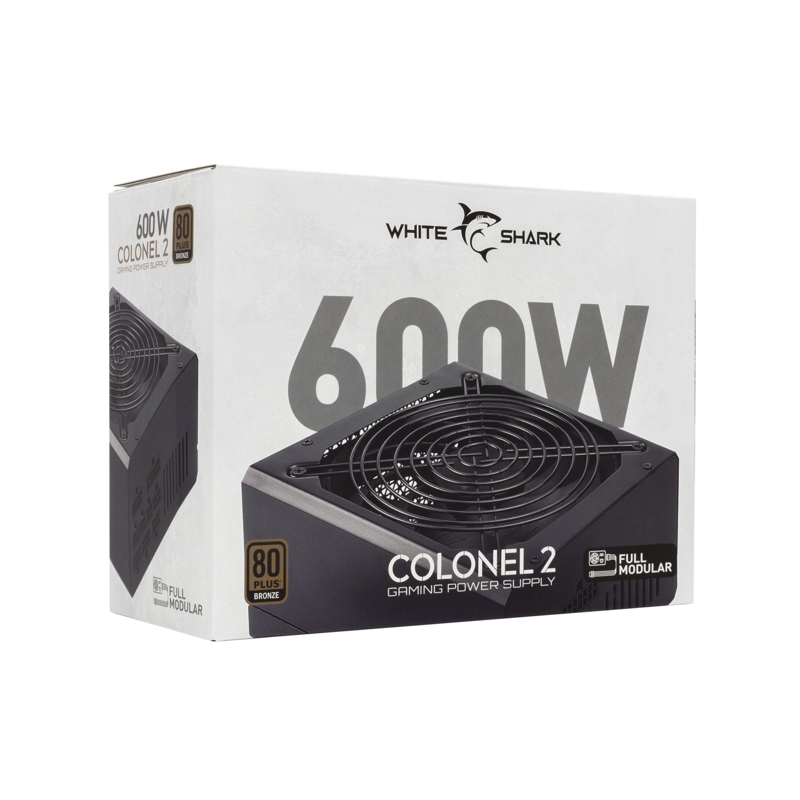 Alimentatore per PC ATX 600 Watt WHITE SHARK - immagine 2