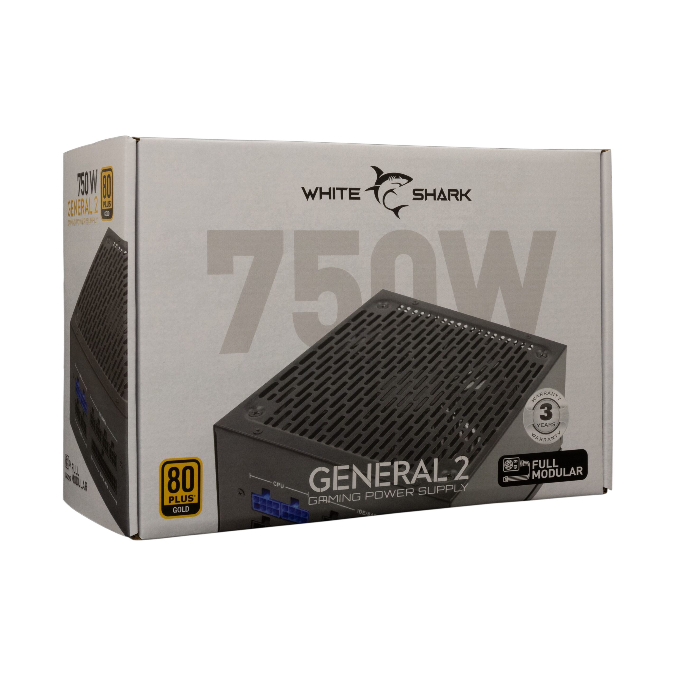 Alimentatore per PC ATX 750 Watt WHITE SHARK - immagine 2