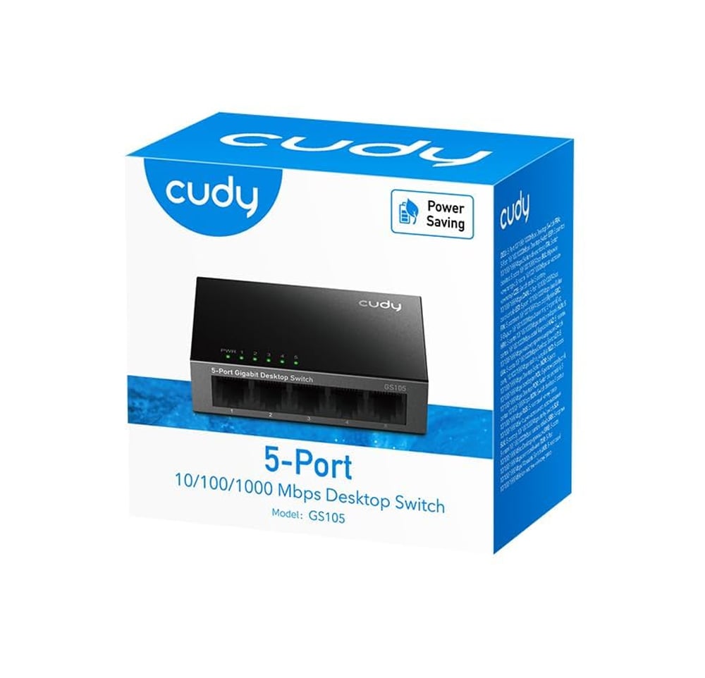 Switch Desktop Gigabit a 5 Porte, GS105 CUDY - immagine 2