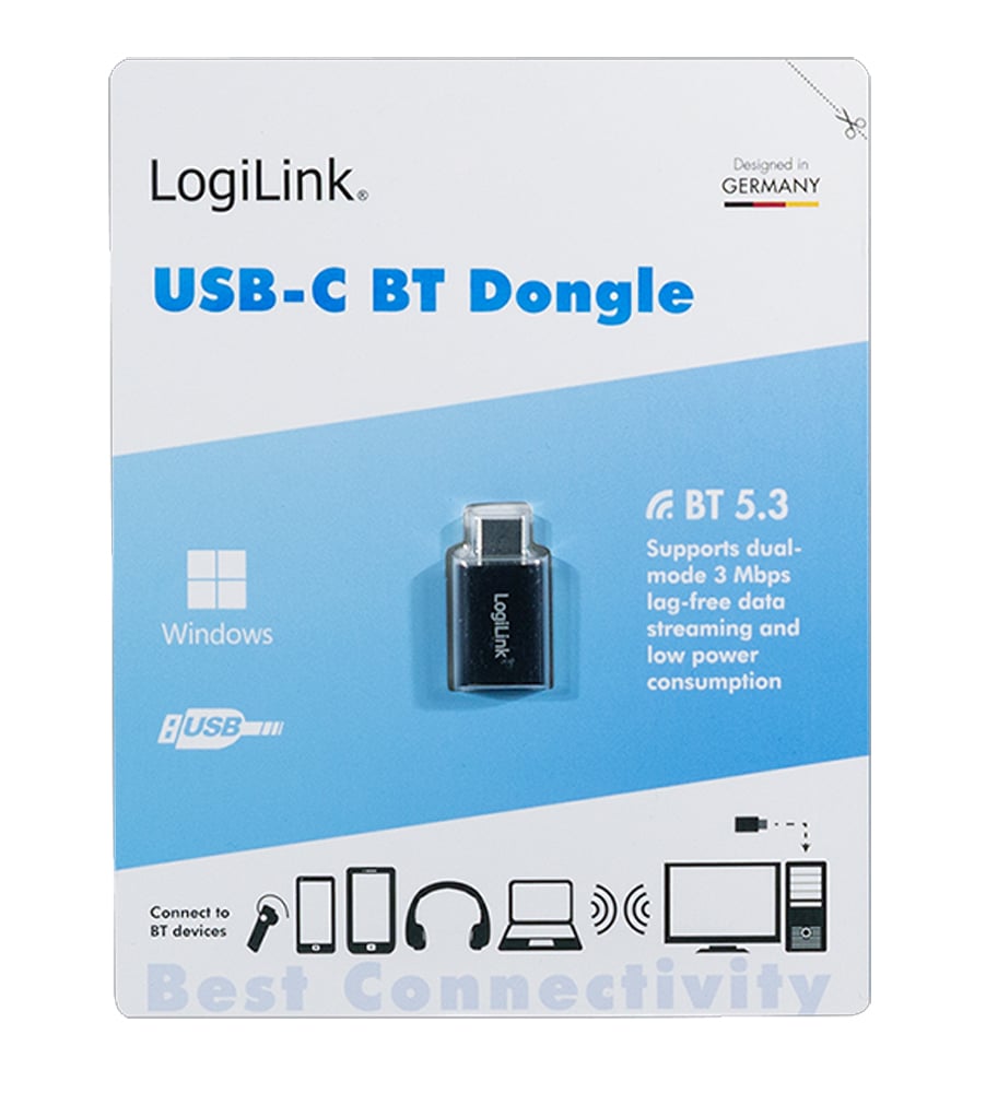 Adattatore Bluetooth 5.3 fino a 20m USB-C™ 3 Mbit/s USB 3.2 LOGILINK - immagine 2
