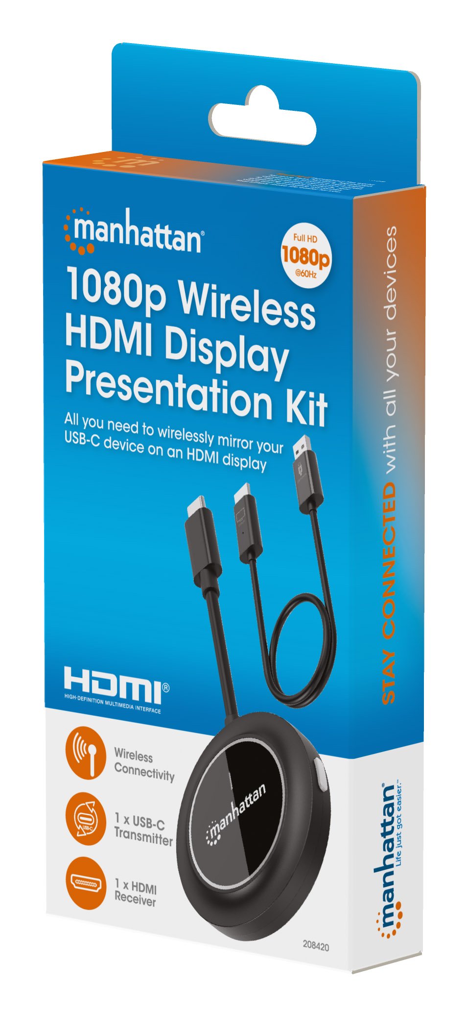 Kit di Presentazione HDMI Wireless 1080p MANHATTAN - immagine 2