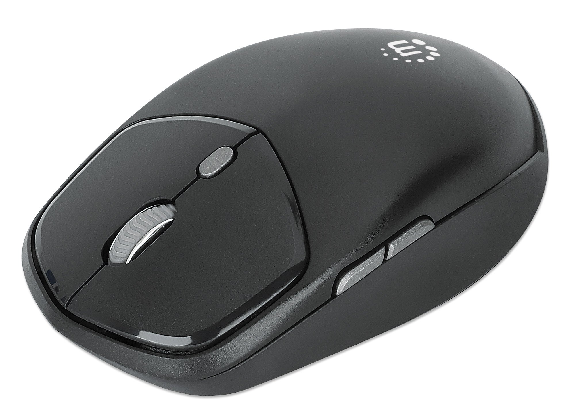 Mouse Ottico USB Wireless 1600dpi Compatto Nero MANHATTAN - immagine 3