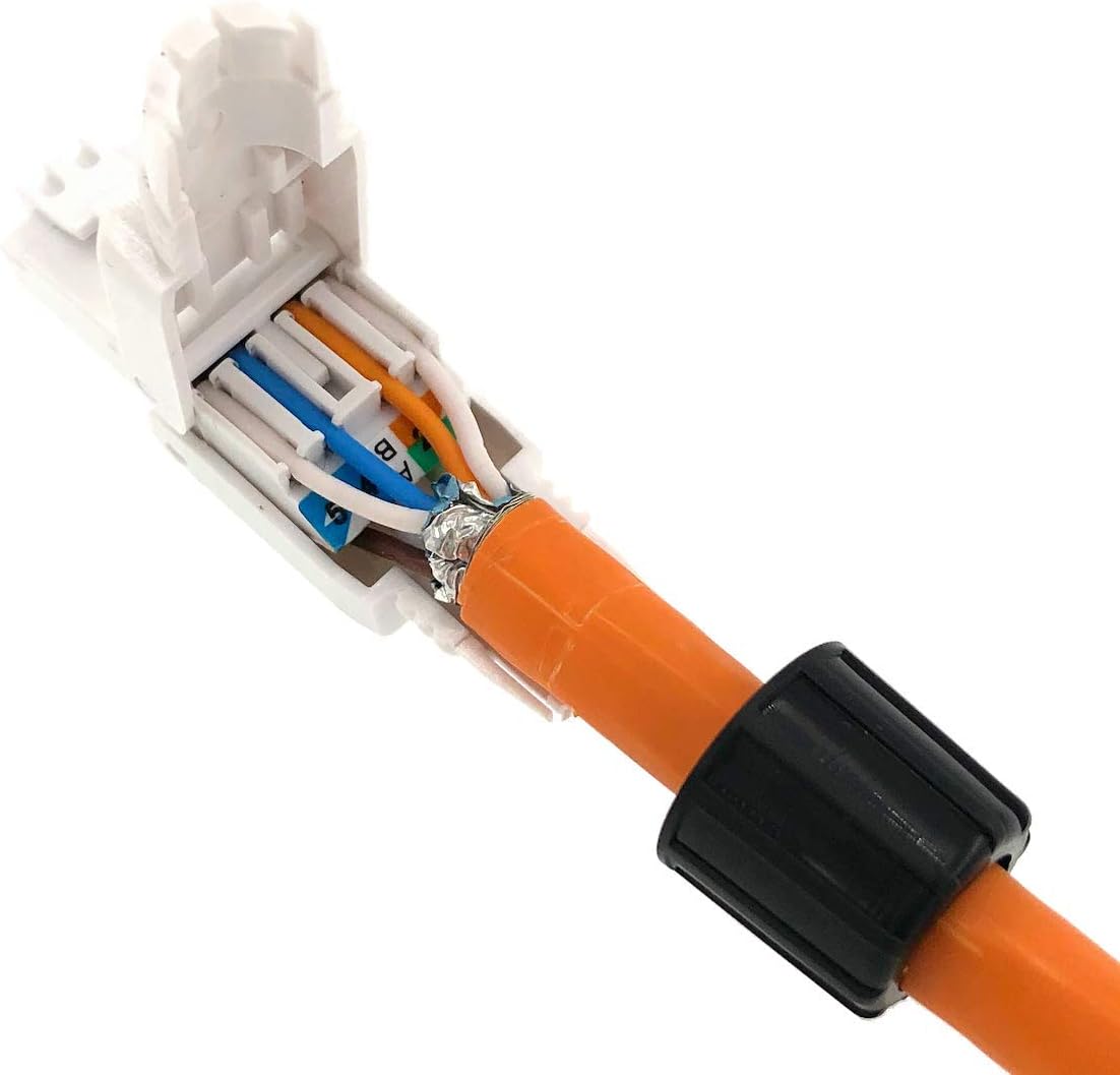 Plug Cat.6A RJ45 UTP Toolless con Copriconnettore TECHLY PROFESSIONAL - immagine 2