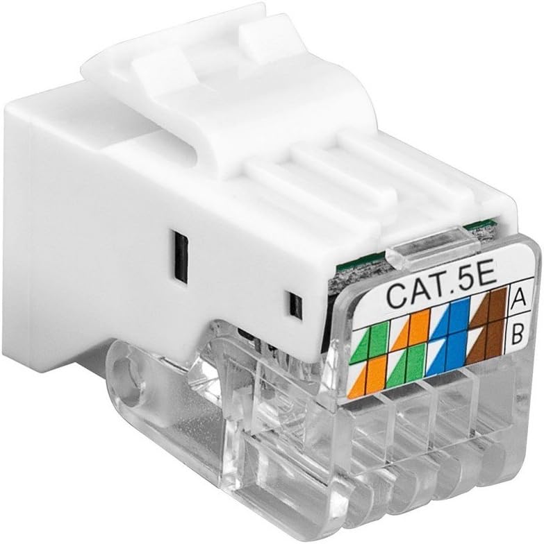 Frutto Keystone RJ45 UTP Cat.5E Tooless Bianco TECHLY PROFESSIONAL - immagine 2