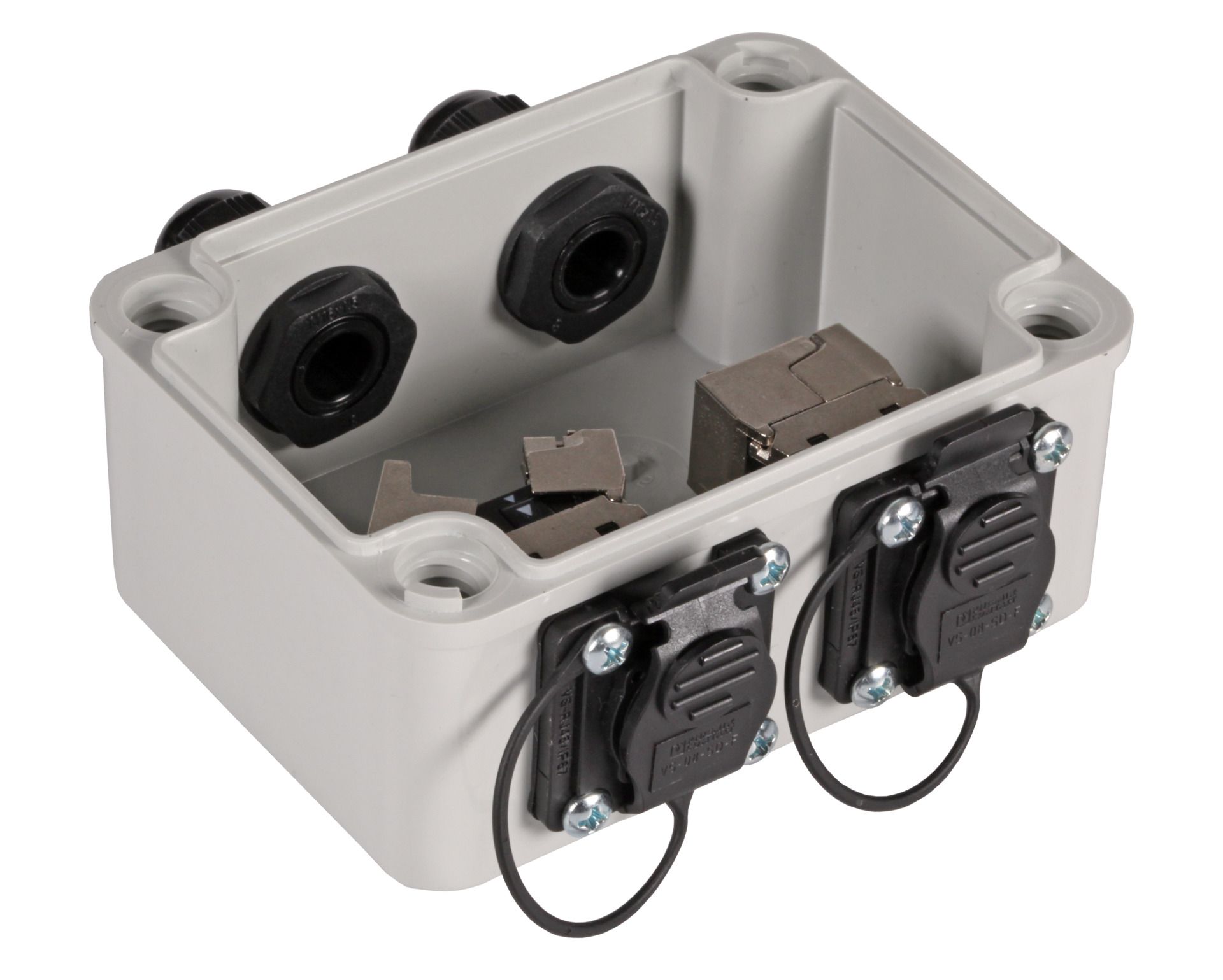 Scatola di Distribuzione IP67 2xRJ45 Cat.6A OEM - immagine 2