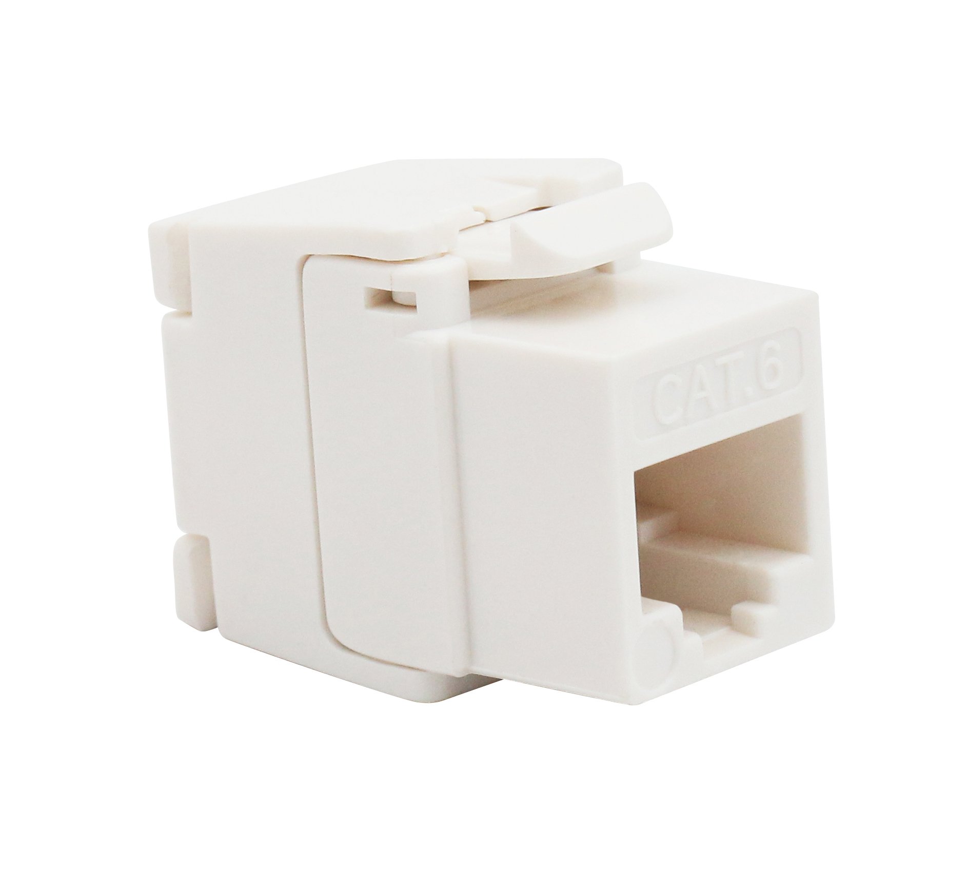 Frutto Keystone RJ45 Cat.6 UTP 180° Toolless Bianco INTELLINET - immagine 3
