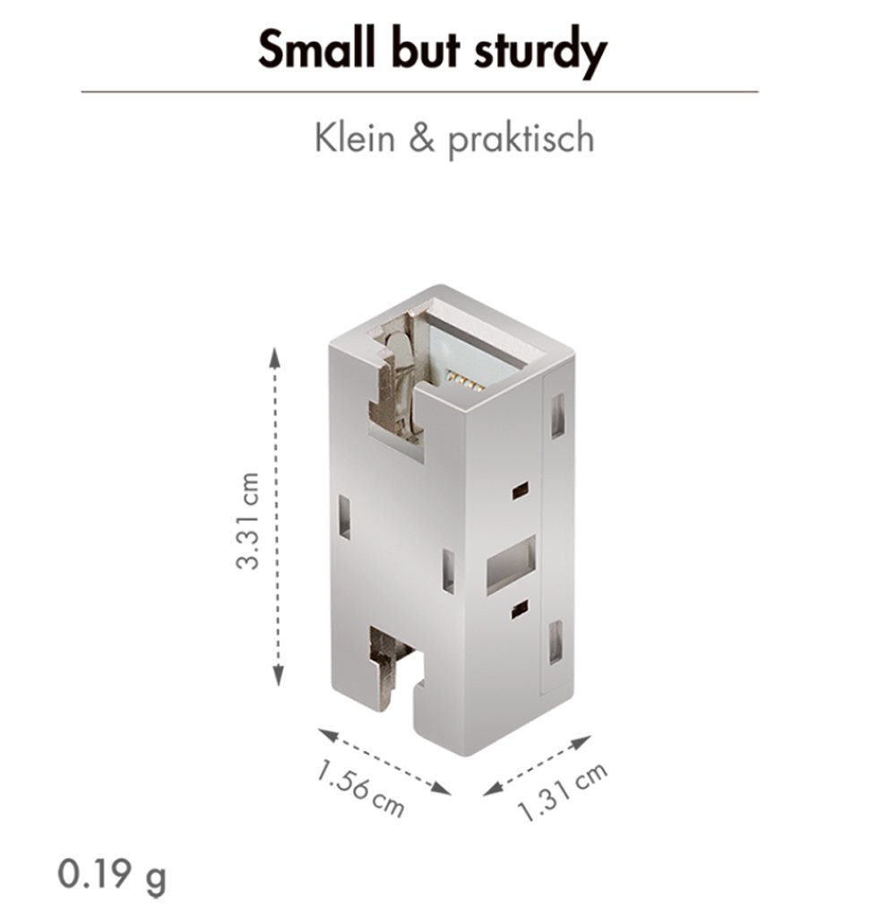 Accoppiatore Cat.6A 10G RJ45 STP LOGILINK - immagine 2