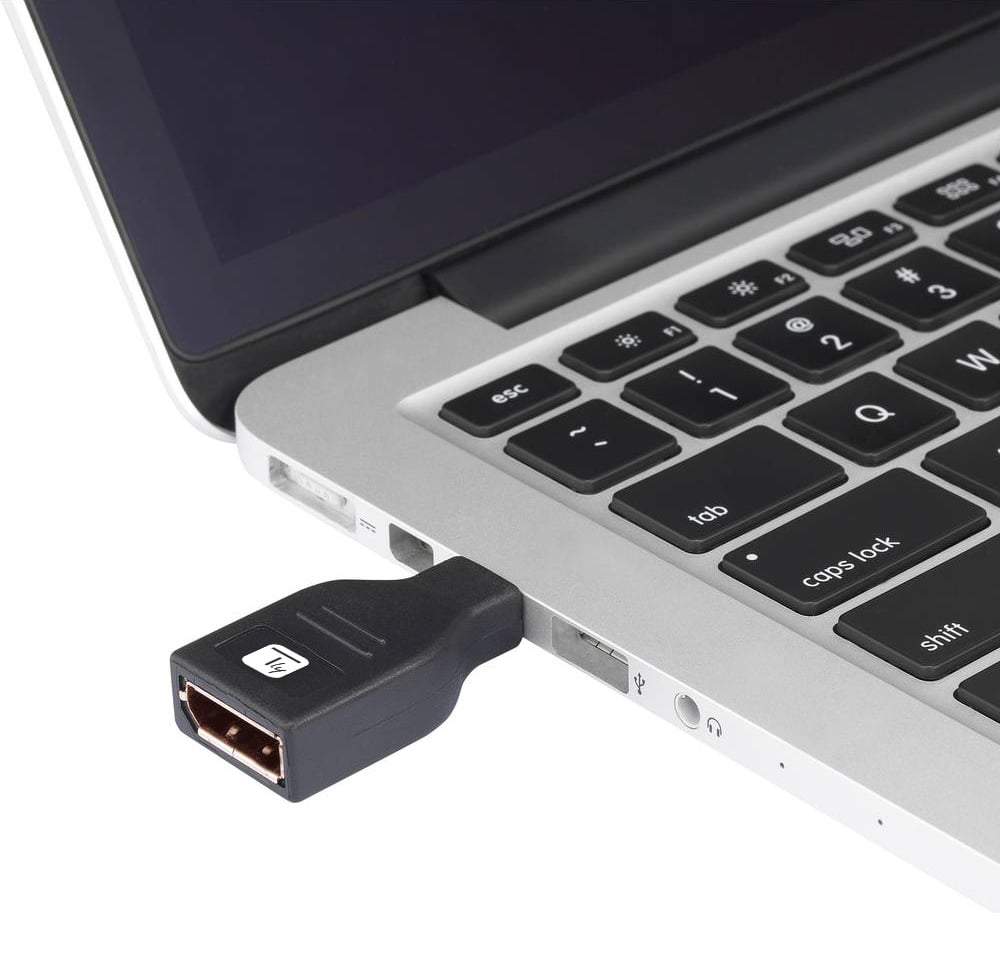 Adattatore DisplayPort F/Mini DisplayPort M (Thunderbolt) 4K Nero TECHLY - immagine 2