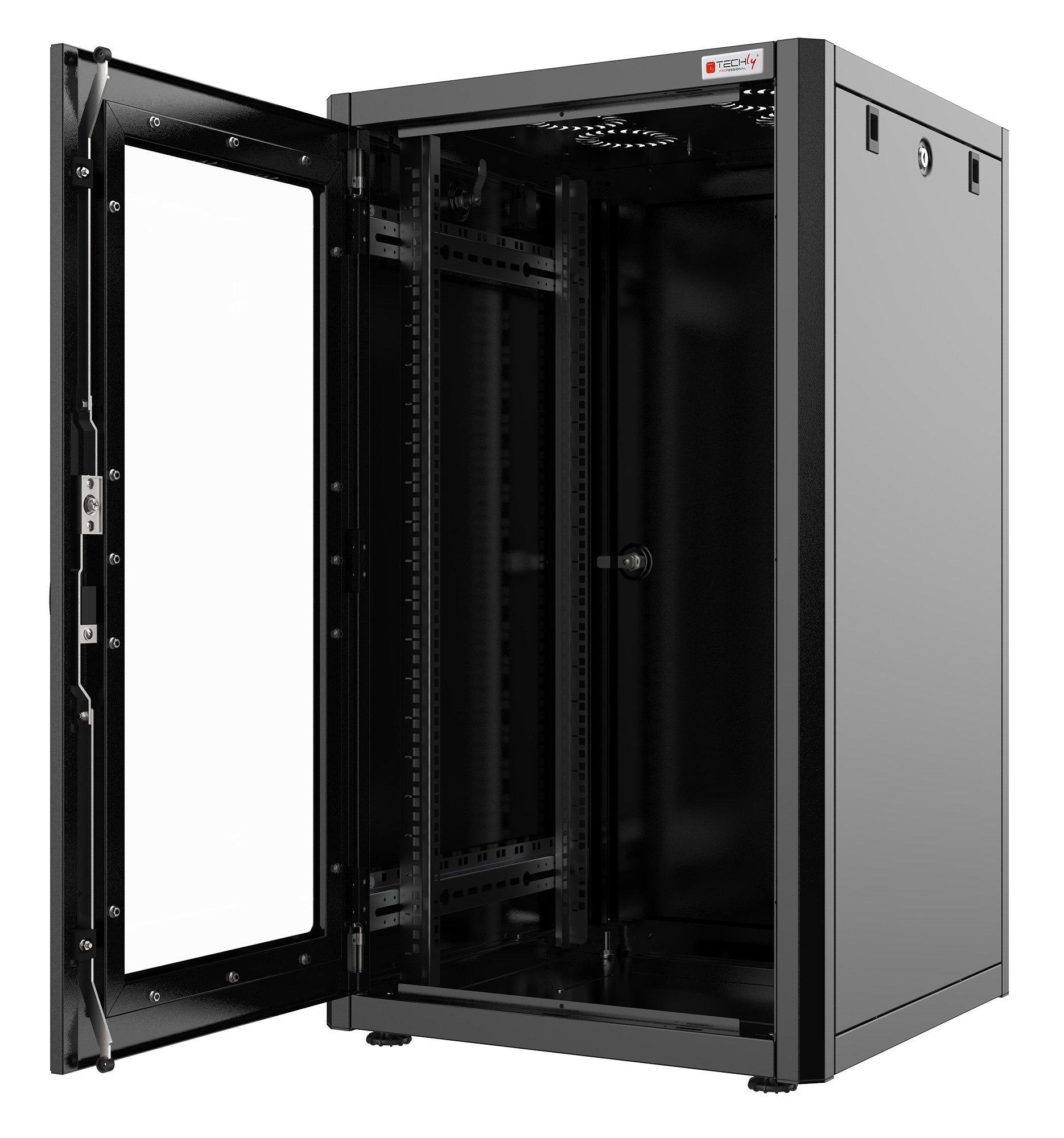 Armadio Rack 19'' 600x800 42 Unità Nero serie Easynet TECHLY PROFESSIONAL - immagine 2