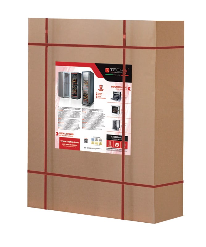 Armadio Rack 19'' a Muro 9 Unità P.450 mm Flat Pack Nero TECHLY PROFESSIONAL - immagine 2