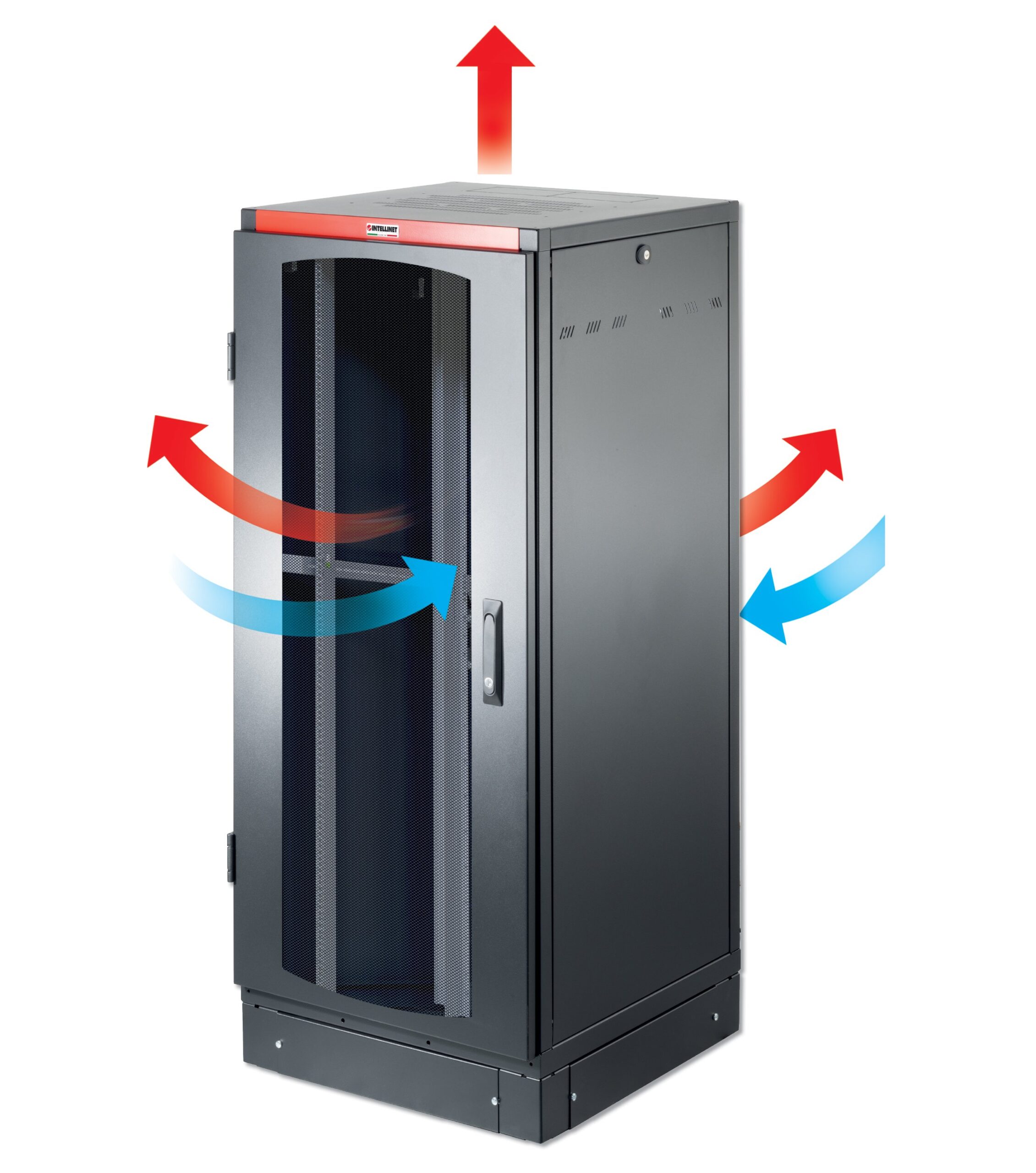 Armadio Server Rack NextGen 1000 19'' 600x1000 47U Nero Porta Grigliata INTELLINET - immagine 2