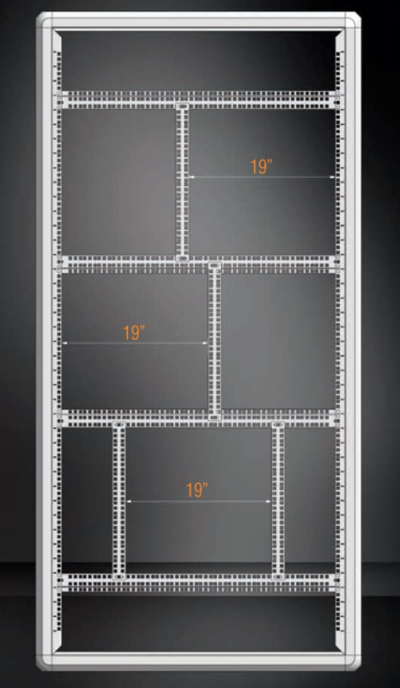 Barre di Supporto Verticali per Armadi Rack 19'' Serie Evolution TECHLY PROFESSIONAL - immagine 2