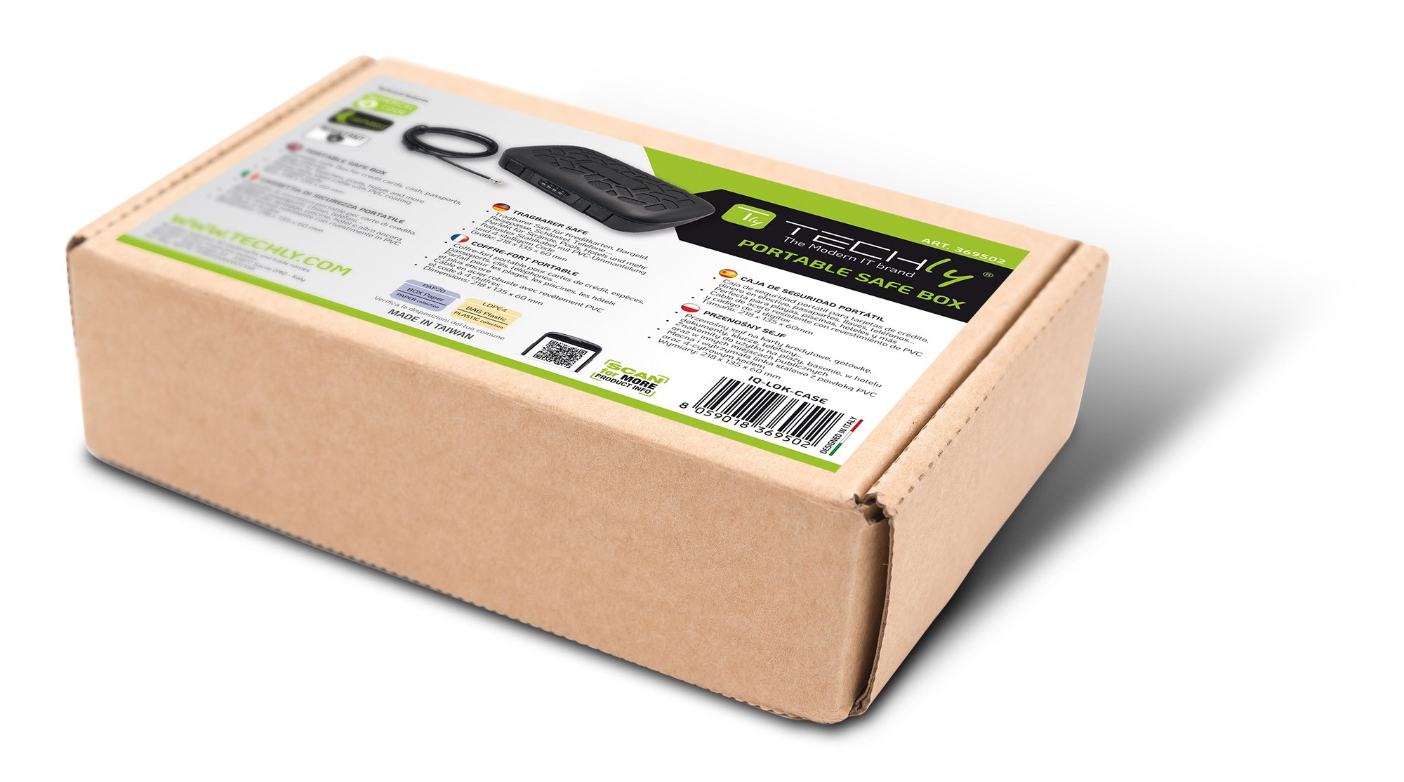 Cassaforte Portatile Cassetta di Sicurezza a Combinazione TECHLY - immagine 2