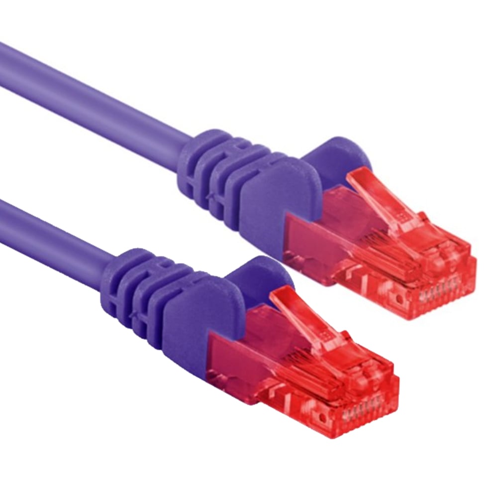 Cavo di rete Patch CCA Cat. 6 Viola UTP 1,5 m GOOBAY - immagine 2