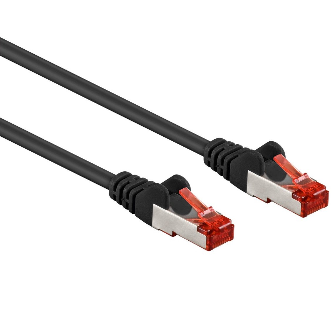 Cavo di rete Patch in rame Cat. 6 Nero SFTP LSZH 0,5m GOOBAY - immagine 2