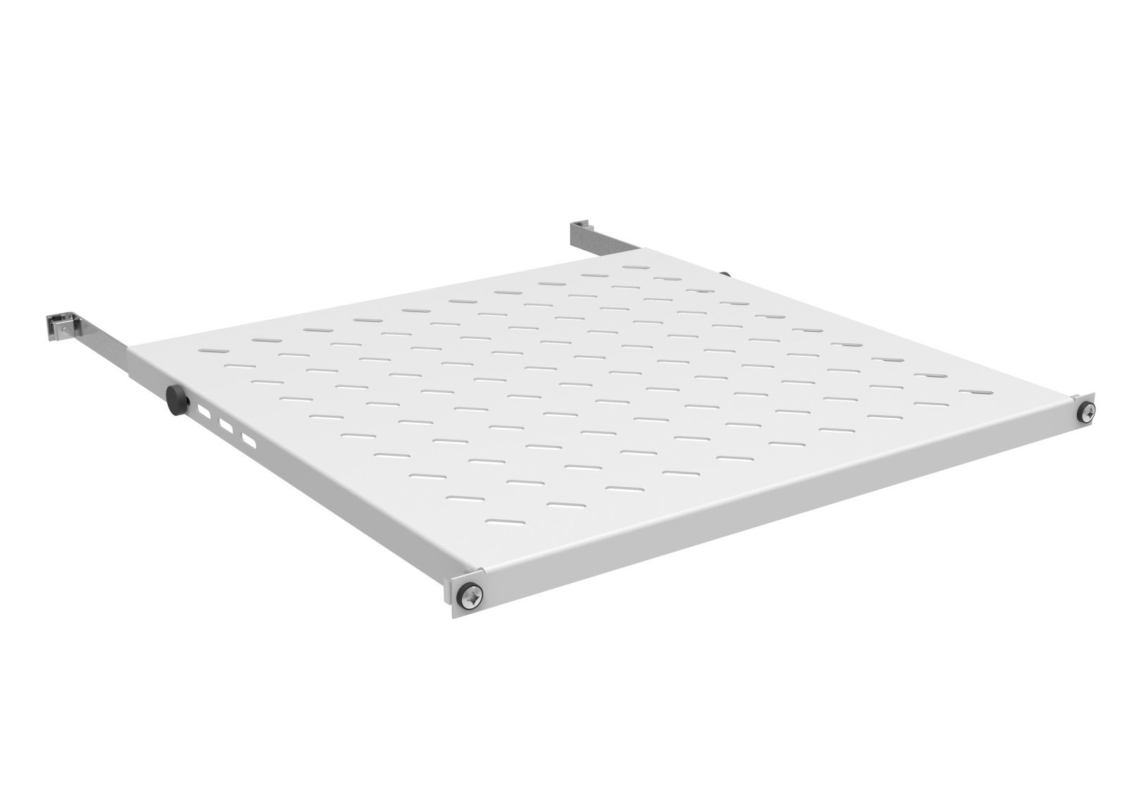 Mensola per Rack 19'' 350-450 mm 0.5U Grigio 4 Punti OEM - immagine 2