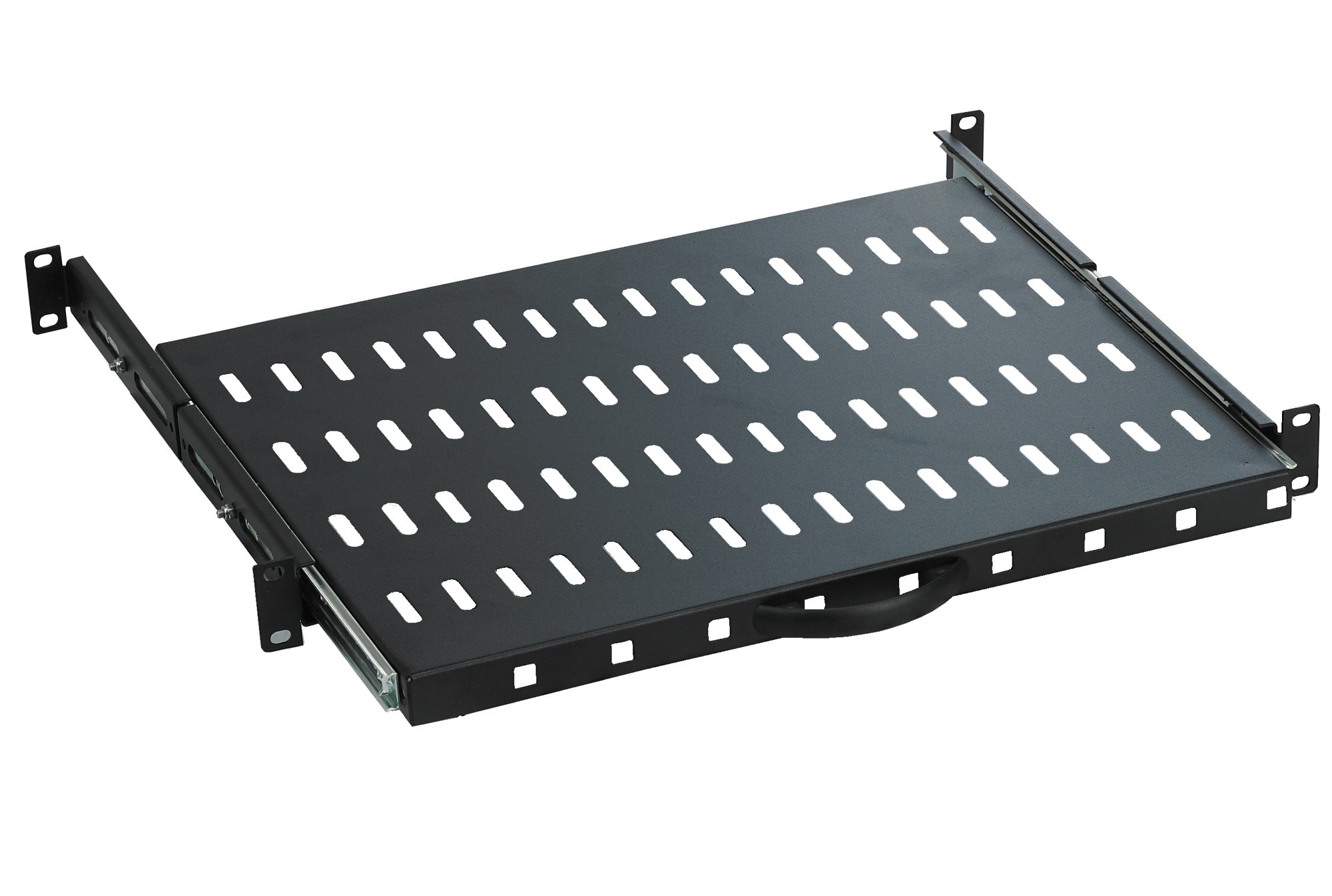 Mensola per Rack 19'' 600 mm Estraibile da 1U Nero TECHLY PROFESSIONAL - immagine 2