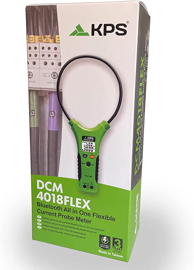 Pinza Amperometrica Flessibile Bluetooth TRMS 10.000 Counts, DCM4018FLEX KPS - immagine 2