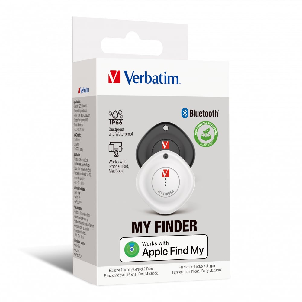 My Finder Dispositivo di Tracciamento Bluetooth Tracker v5.2 IP66 2 Pezzi VERBATIM - immagine 2