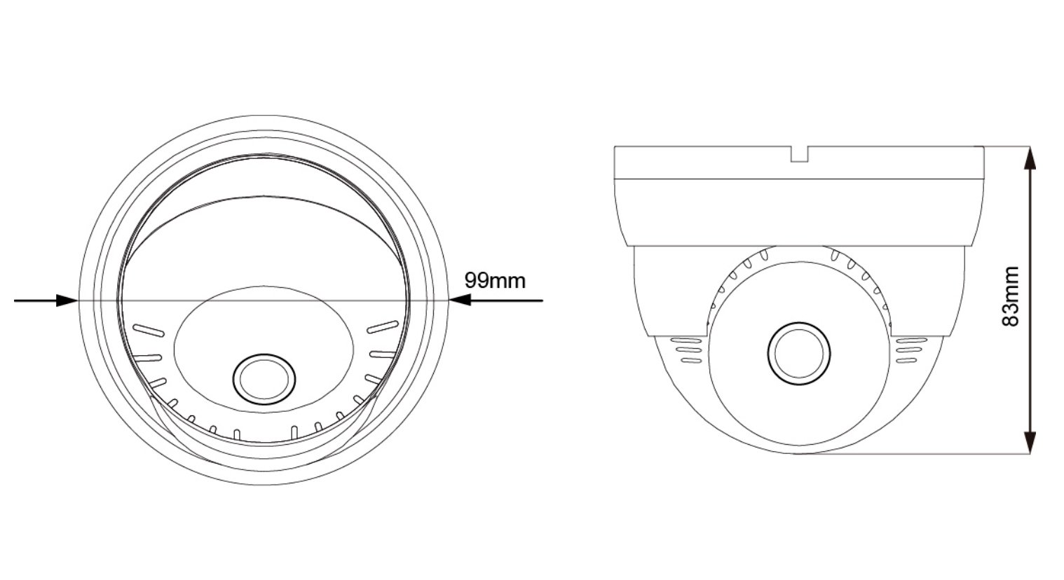 Telecamera CCTV Dome Quadbrid 5MP IR, DGC5005AT AVTECH - immagine 2