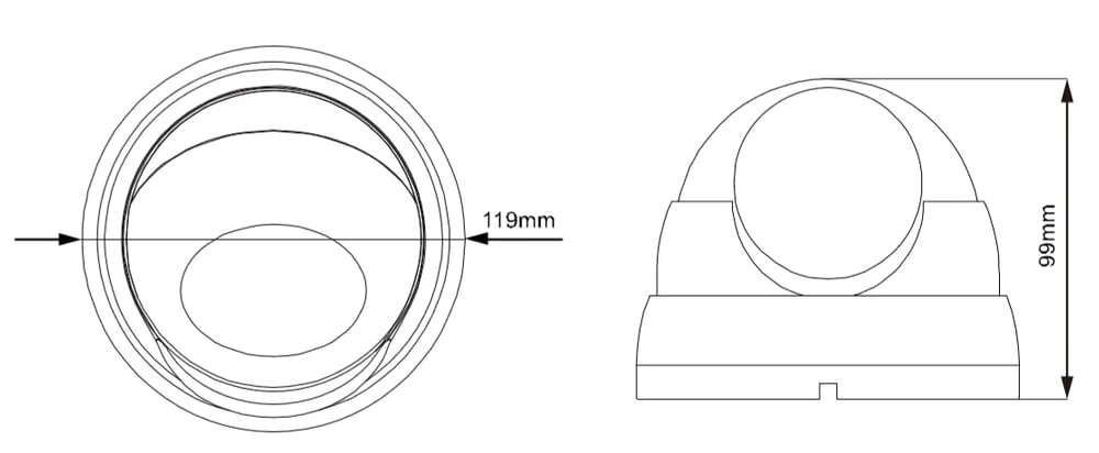 Telecamera IP Dome H.265 IR da 2 MP da Soffitto Starlight Obiettivo Motorizzato, DGM2443SVSE AVTECH - immagine 2