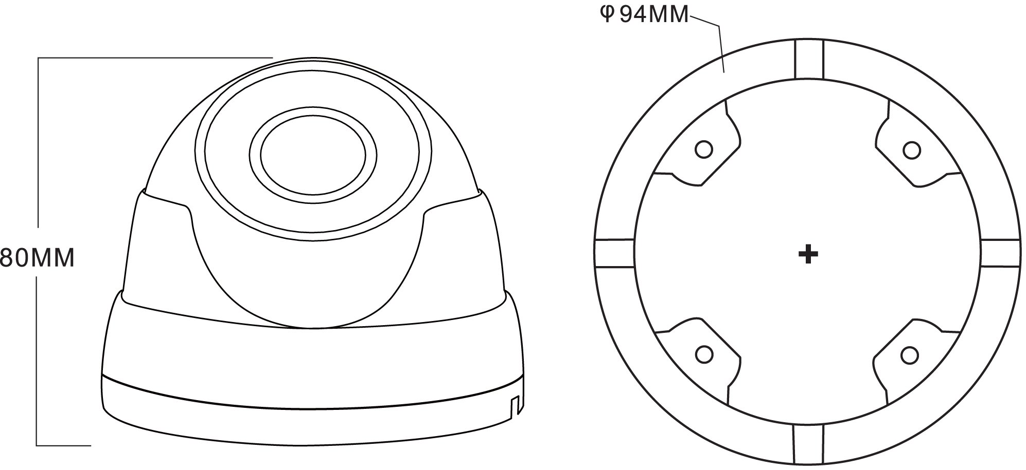 Telecamera IP Dome H.265 IR da 8 MP Rilevamento Basato su AI IP66, DGM8208SVAT AVTECH - immagine 2