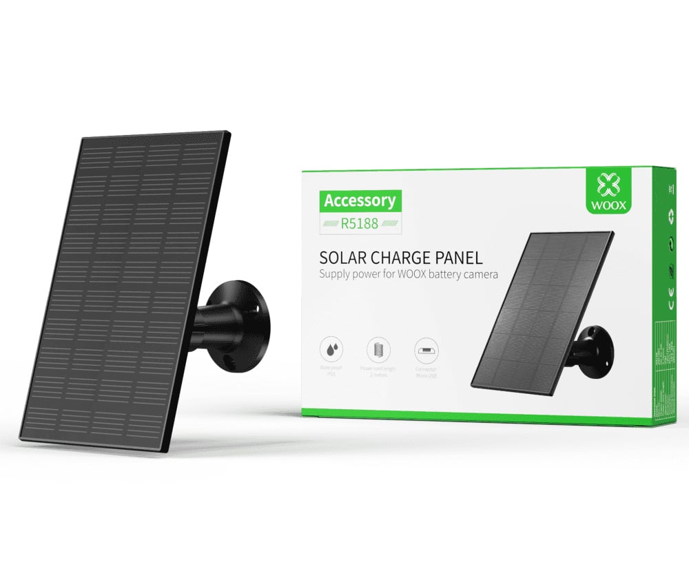 Pannello ad Energia Solare per Ricarica Fotocamera Intelligente WOOX - immagine 2