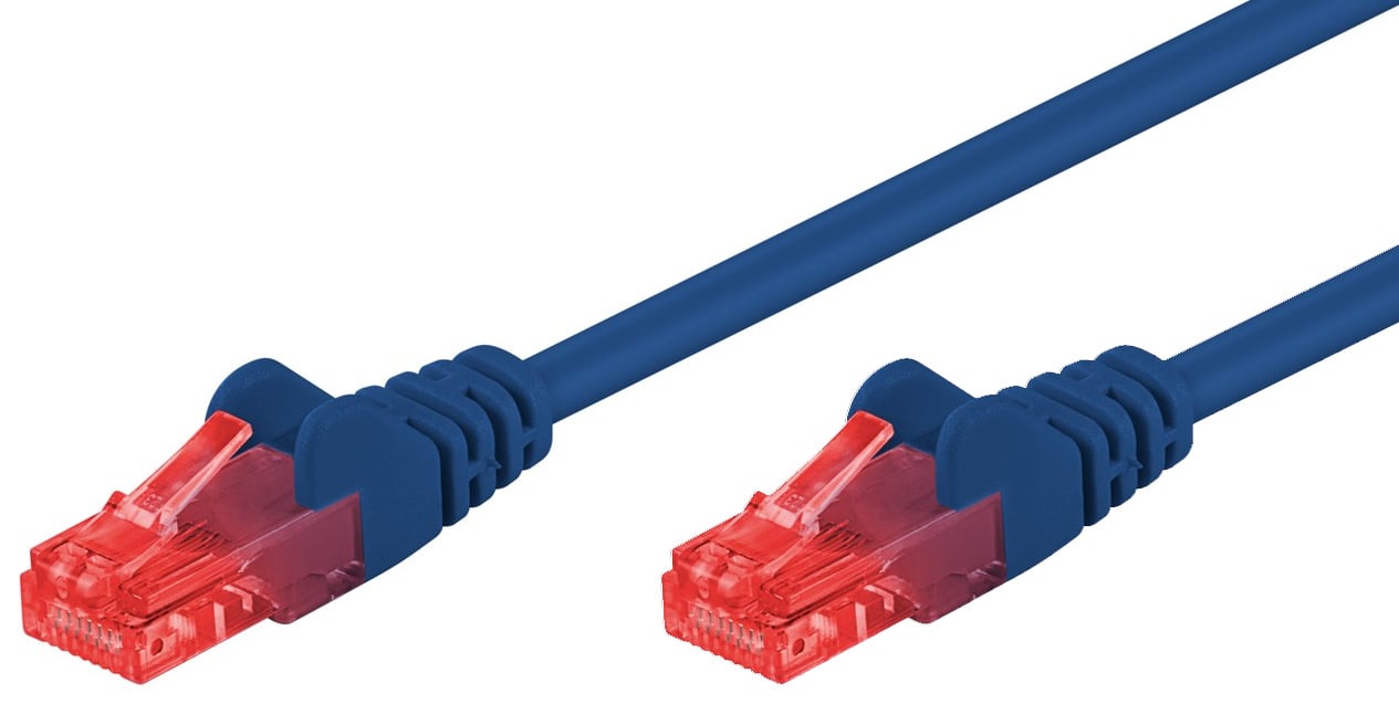Cavo di Rete Patch in CCA Cat.6 Blu UTP 10 m GOOBAY - immagine 2