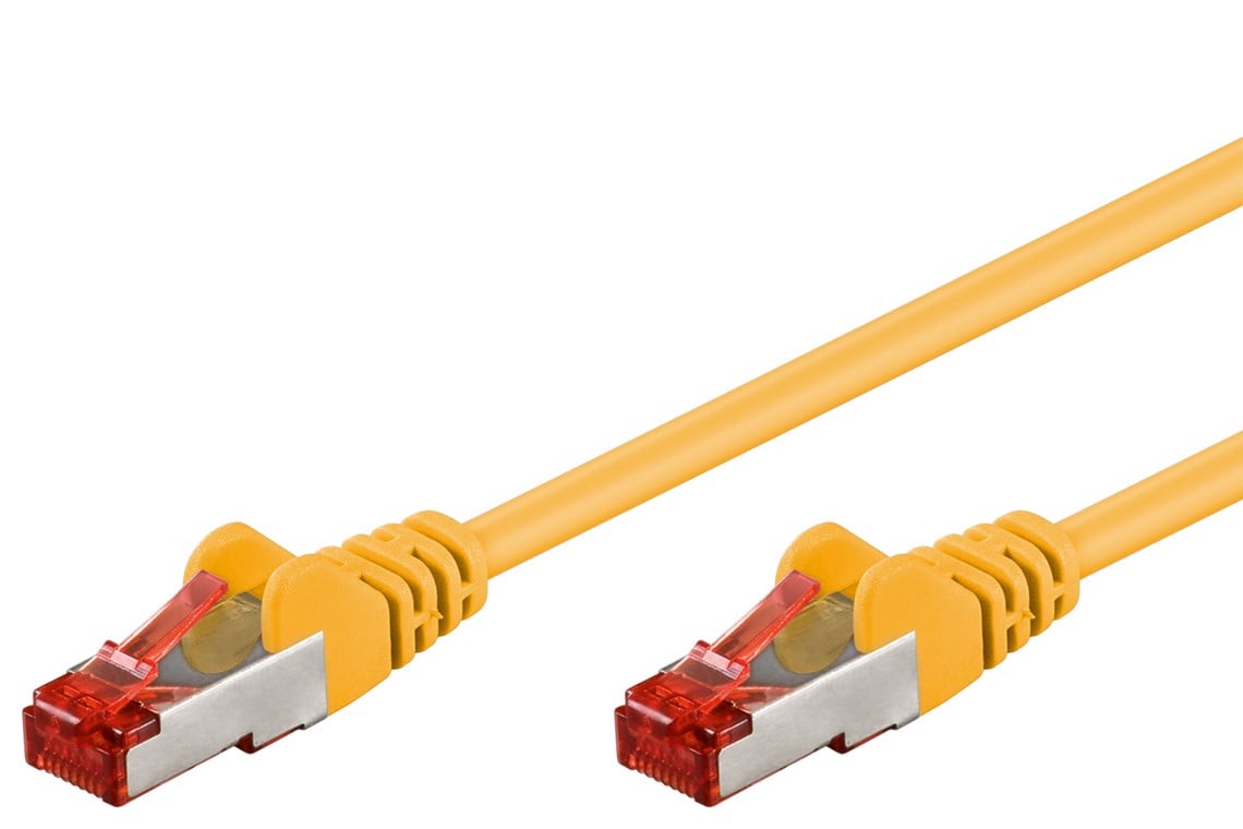 Cavo di rete Patch in rame Cat. 6 Giallo SFTP LSZH 0,25m GOOBAY - immagine 2