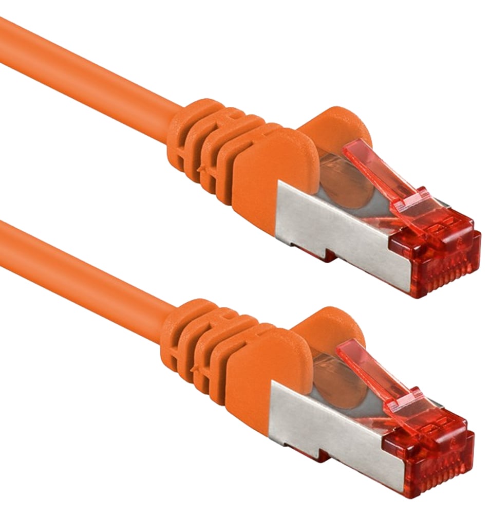 Cavo di rete Patch in rame Cat. 6 Arancione SFTP LSZH 0,5m GOOBAY - immagine 2