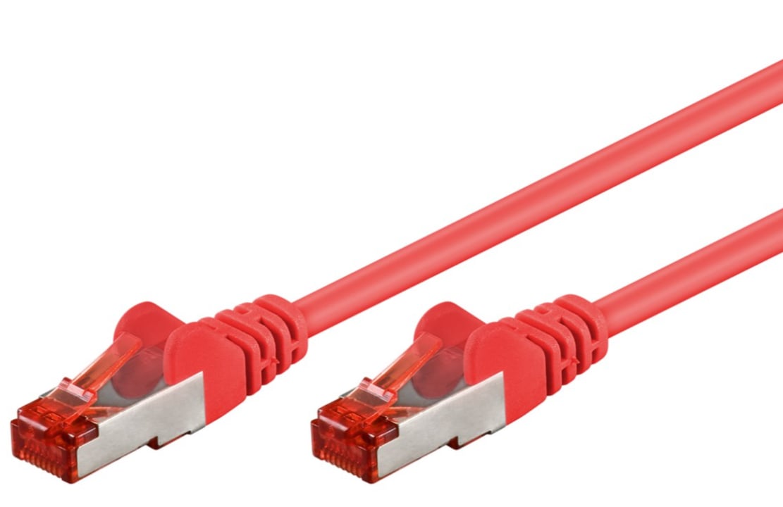 Cavo di rete Patch in rame Cat. 6 Rosso SFTP LSZH 1m GOOBAY - immagine 2