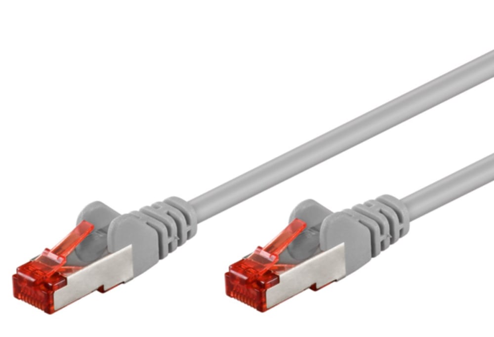 Cavo di rete Patch in rame Cat. 6 Grigio SFTP LSZH 10m GOOBAY - immagine 2