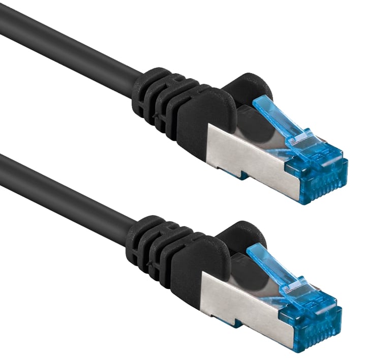 Cavo di Rete Patch in Rame Cat. 6A S/FTP LSZH 15 m Nero GOOBAY - immagine 2