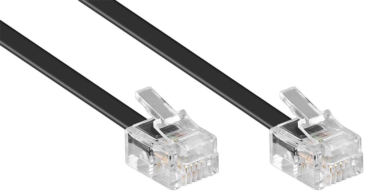 Cavo telefonico RJ11 Modulare 6P4C 3m GOOBAY - immagine 2